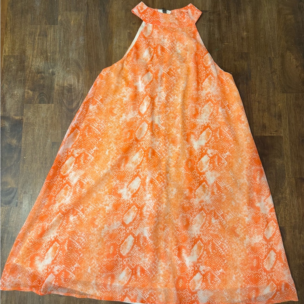 Judith March Peach and Orange Dress